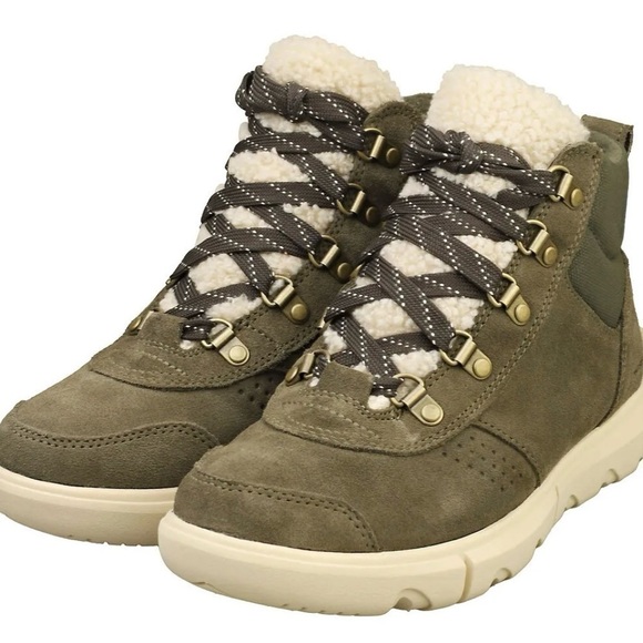 SOREL Explorer Next Carnival Waterproof Stone Green Hiking Boots Women’s US 8.5 - Picture 2 of 9